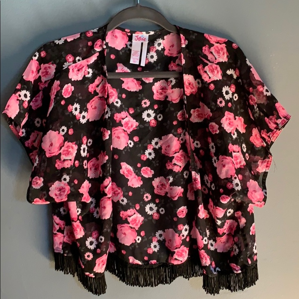 Girls floral blouse pink from Justice